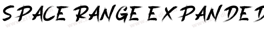 space range expanded字体转换